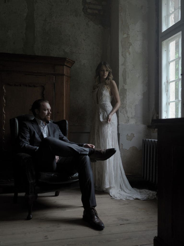 Nostalgic romance in a farmhuse.