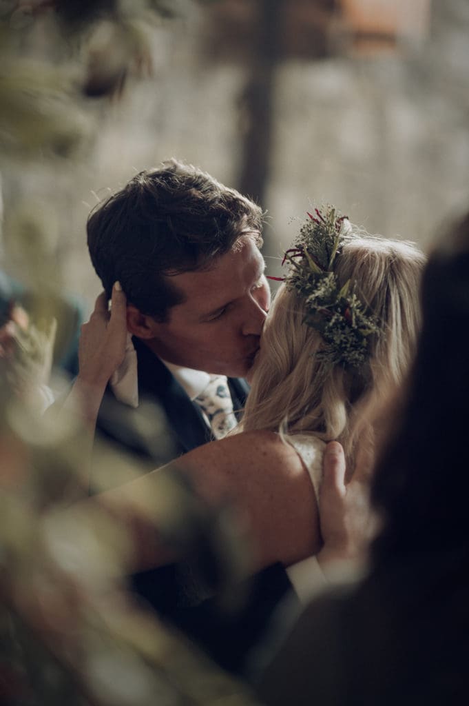 A wedding day with diffused light