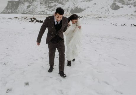 An Icelandic elopement with weather challenges