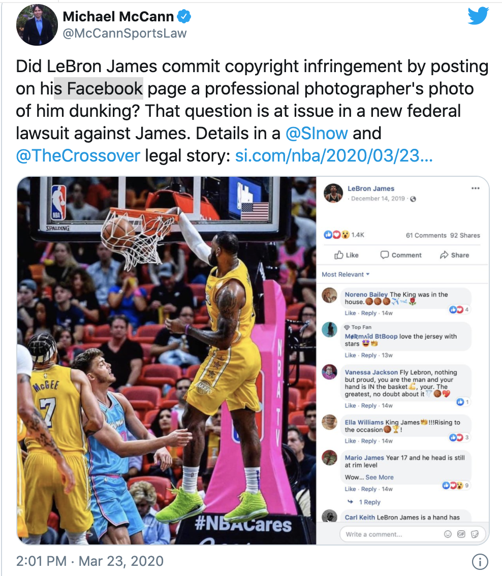 LeBron James Lawsuit: Fair Use or Copyright Infringement? | Rangefinder