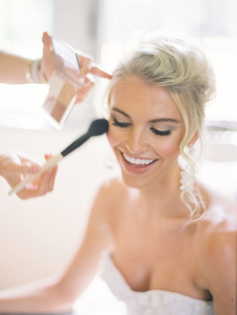 professional hair and makeup to help make shy clients comfortable