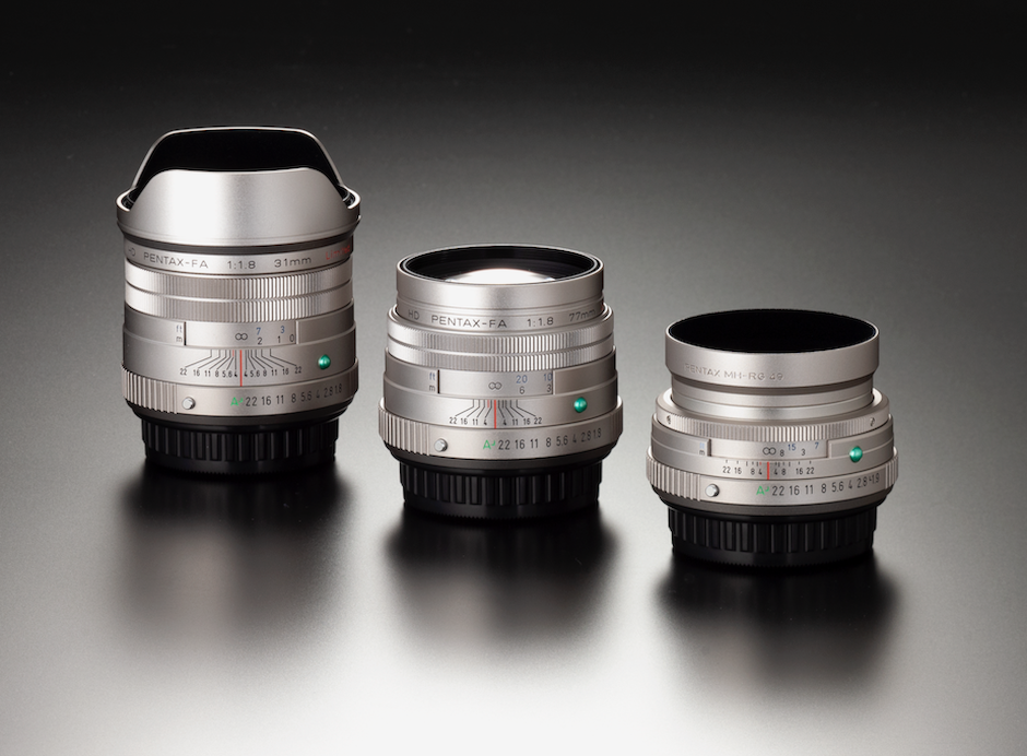 A trio of new HD Ricoh/Pentax lenses.