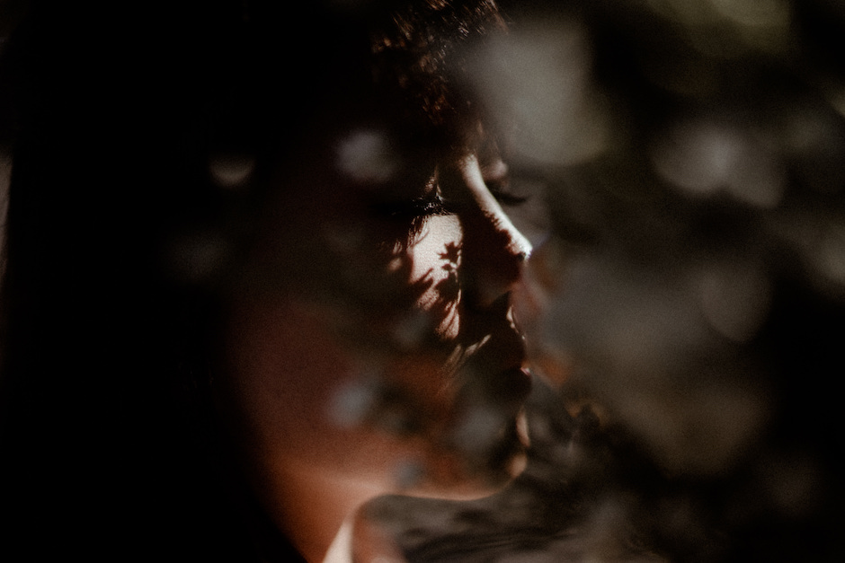A portrait study in light and shadow.