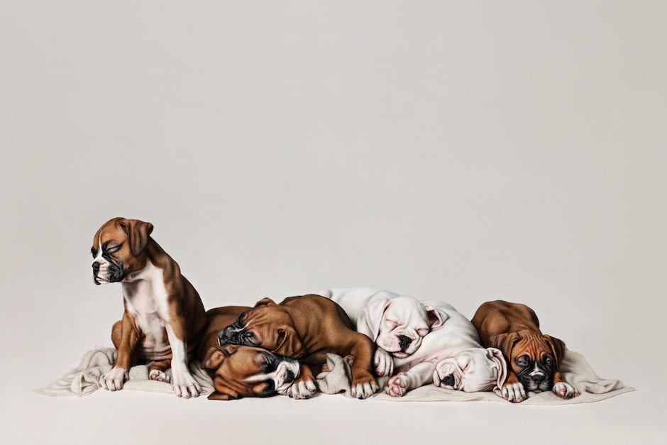 Kelly Brown won second place for this pile of puppies image in WPPI's Honors of Excellence awards.