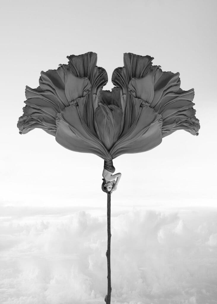 pre-wedding fashion black-and-white bridal portrait by kenneth lam wppi