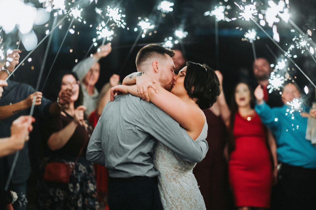 sparkler exit wedding photo with long lens by john branch iv 30 rising star