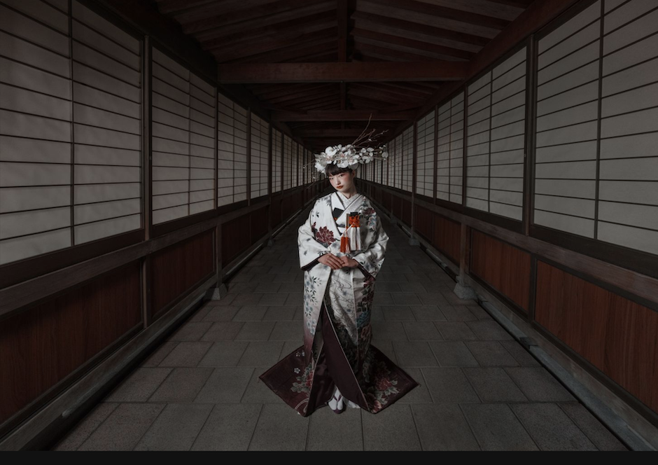 Geisha wedding portrait.