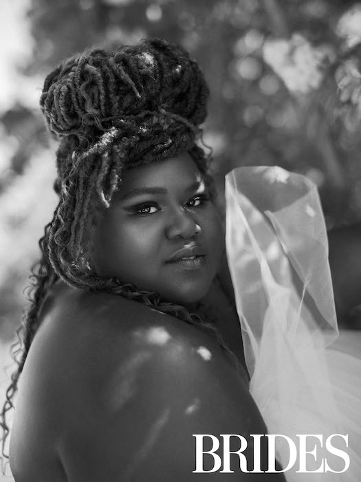 portrait of actress Gabourey Sidibe with natural light.