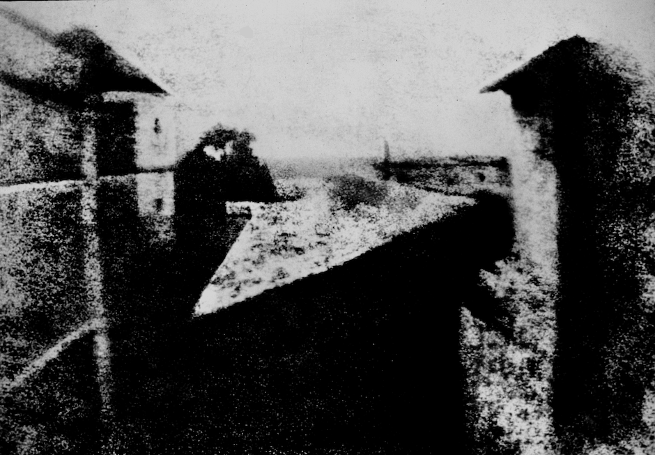 The history of photography starts with "View from the Window Les Gras."