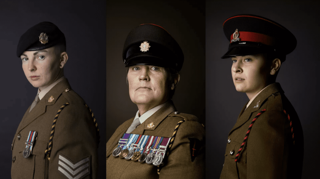 Rory Lewis' portraits of transgender soldiers.